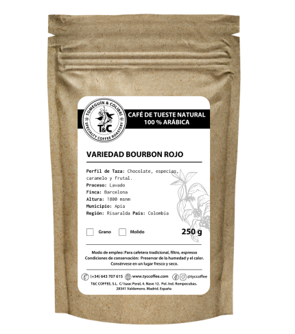 Bourbon rojo lavado